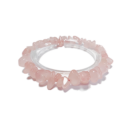 Irregular Rose Quartz Bracelet