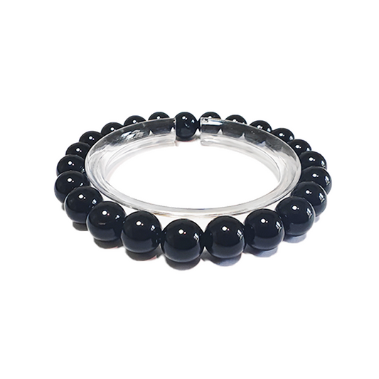 Black Obsidian Beads Bracelet